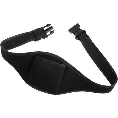 Mic Belt Pack Microphone Belt Pouch Carrier Holder Adjustable Waist Bag Black • £8.64