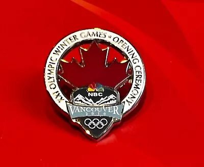 Vancouver 2010 NBC Opening Ceremony Media Pin • $14.99