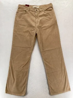 Sonoma Pants Mens 38x34 Brown Corduroy 100% Cotton Relaxed Straight Leg Mid Rise • $21.99