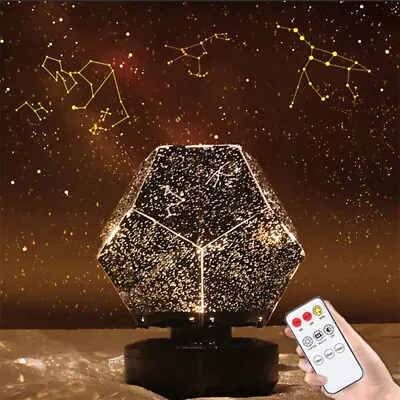 $42.20 • Buy LED Galaxy Lamp Starry Sky Projection Night Light Rotated Planetarium Projector