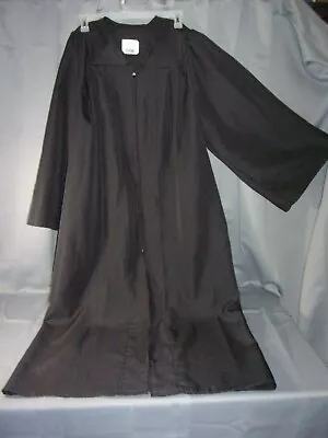 Executive Black Graduation Gown 6'0  - 6'2  Made In The Usa  • $26.99