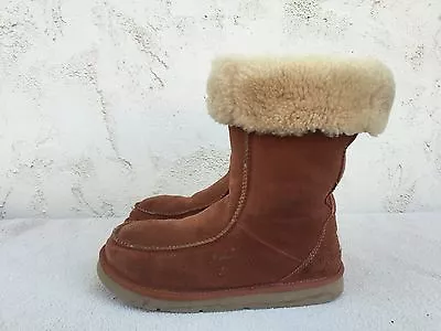 $155 UGG Australia Classic Brown Suede Slip On Women US Size 7 EUR 38 • $49