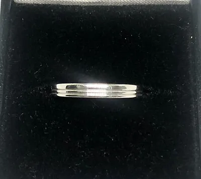 18ct White Gold Wedding Band • £299