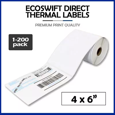 4x6 Direct Thermal Labels Rolls 100 250 1000 For Eltron Zebra 2844 450 Shipping • $21.99