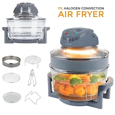 £33.85 • Buy 17L Halogen Convection 1400W Electric Cooker Oven Air Fryer With Extender Ring