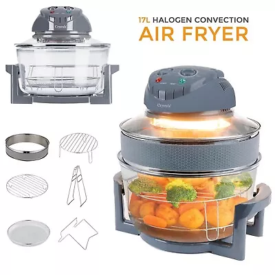 17L Halogen Convection 1400W Electric Cooker Oven Air Fryer With Extender Ring • £32.85