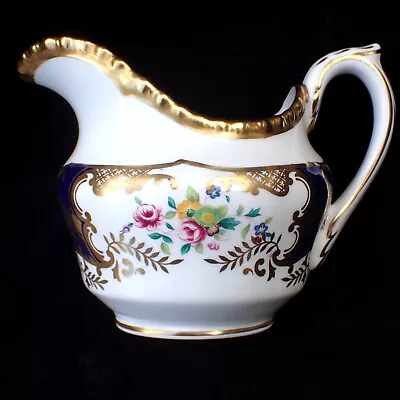 COALPORT PANEL COBALT BATWING MILK JUG - Excellent Condition • £49.99