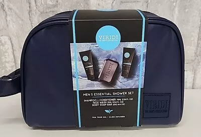 Viridi  Mens Shower Gift Set Toiletry Bag Shampoo Conditioner Soap Face Wash • $17.09