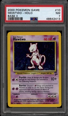 $44.95 • Buy Pokemon Base Set 2 Mewtwo 10/130 PSA 7