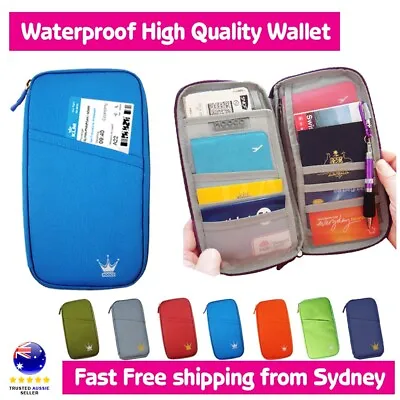 $9.99 • Buy Travel Wallet Passport Holder Card Organiser Bag IPhone Case Card Pouch TWN1
