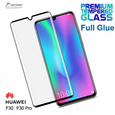 Full Glue Case Friendly Tempered Glass Screen Protector For Huawei P30 / P30 Pro • $6.99