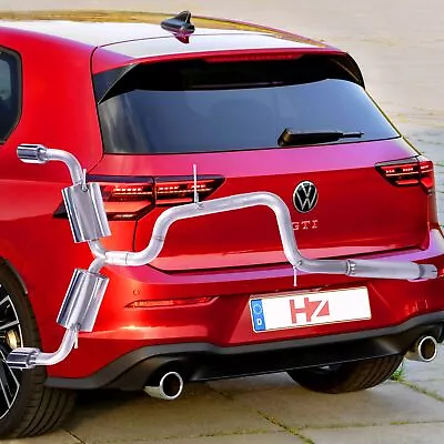 Dual Catback Exhaust For VW GOLF MK8 GTI 2.0 Mufflers Stainless Steel • $259.99