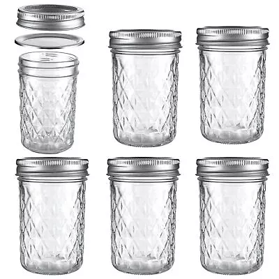 Mason Jars Airtight Lids Glass Canning Jars 8oz/250ml Regular Lids Spice Jars... • $24.56