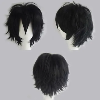 Men Male Short Full Wigs Boys Anime Cosplay Costume Party Synthetic Hair Wig @M • $15.56