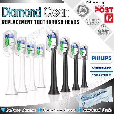 DIAMOND CLEAN Replacement Brush Heads Philips Sonicare Toothbrush Compatible AU • $14.88