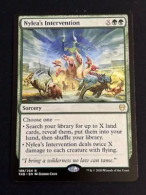 1x Nylea's Intervention (188) Theros Beyond Death LP MTG Magic The Gathering X1 • $1.97