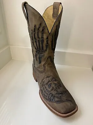 Corral Men's Skull & Bone Biker Boot • $125