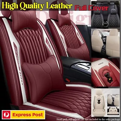 5 SEAT Full Leather Car Seat Covers For Mazda 2 Mazda 3 6 Mazda CX3 CX5 CX7 • $199