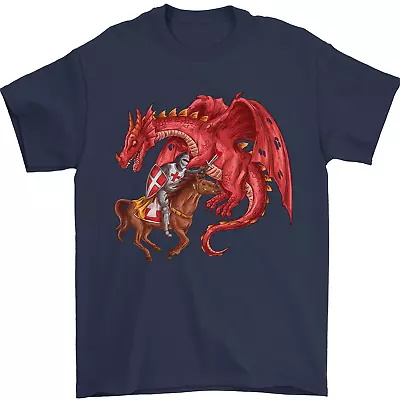 £8.49 • Buy St George Killing A Dragon Mens T-Shirt 100% Cotton