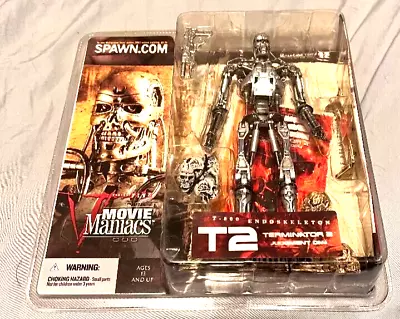 Mcfarlane Toys Movie Maniacs Series 5 T2 Terminator 2 T-800 Endoskeleton Figure • $30