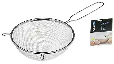 £5.55 • Buy 14cm Mesh Strainer Stainless Steel Kitchen Sieve Dusting Flour Icing Sugar Cocoa