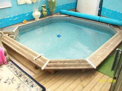 £950 • Buy Swimming Pool,Timber Frame,Piscinelle With Pump,filter,chemicals Etc.ready To Go