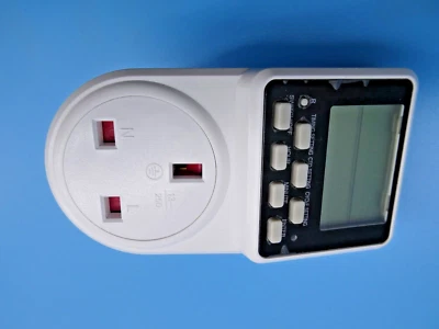 £8 • Buy ORIDGET 24 Hour Digital Electric Timer Plug Socket With Countdown And On-Off Rep