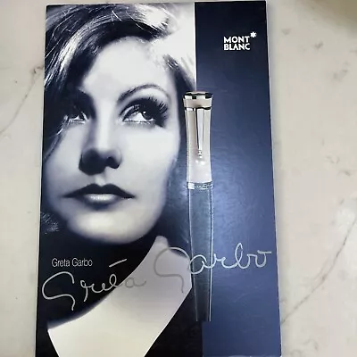 Greta Garbo Montblanc Pen Store Advertisement Stand • $20