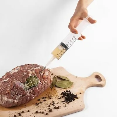 BBQ Steak Chicken Turkey Marinade INJECTOR FOR MEAT 100ml & 2 Needles - 311101 • £8.25