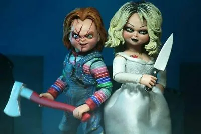 NECA Bride Of Chucky Ultimate Chucky & Tiffany 4  Action Figure 2 Pack New • $116.59