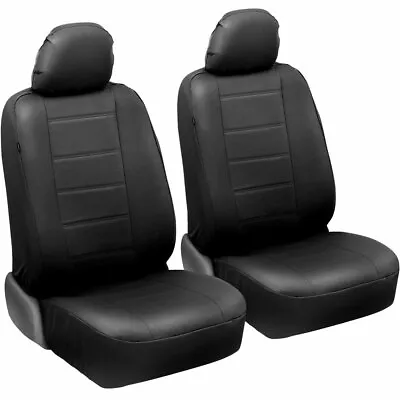 $35.90 • Buy CarXS UltraLuxe Faux Leather Car Seat Covers Front Set In Black