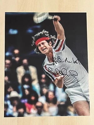 $99.99 • Buy JOHN MCENROE HAND SIGNED 8x10 PHOTO AUTOGRAPHED TENNIS LEGEND RARE COA