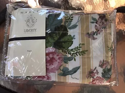 1 Pair Drapery Curtains 84”x84” Floral & Stripe ~Martex Liberty Of London  ~NEW • £24.13