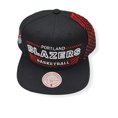 $36.99 • Buy Mitchell & Ness Portland Trail Blazers Slash Halftone Adjustable Snapback Hat