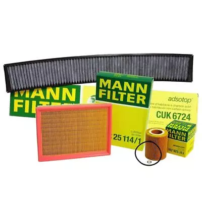 Mann Oil Air Carbon Cabin Filter Service Kit For BMW E36 E46 E83 3 Series • $50.95