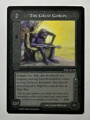 Middle Earth Ccg The Wizards Limited The Great Goblin Meccg Never Played • $4.49