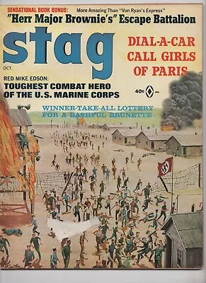 Stag Vol. 16 #10 0.5 PR Atlas Magazines 1965 Mens Adventure Pulp • $6