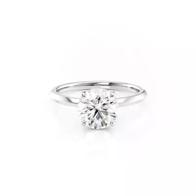 The Razor Kamellie CT Round Lab Created Diamond Pave Engagement 925 Silver Rings • $249