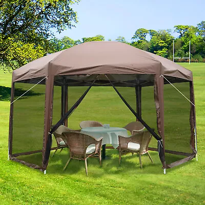 Gazebo Party Tent Camping Pergolas Pop Up Gazebo Screen House With Mosquito Net • $105.69