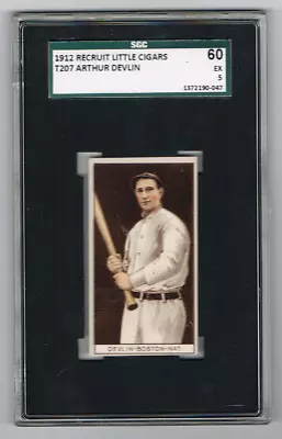 1912 T207 Arthur Devlin *sgc 60 (5)* *1905 World Series Champ W New York Giants* • $179.99