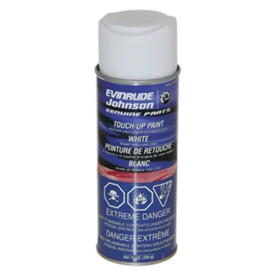 Johnson Evinrude 140-150-175-200-225-250-300 Spray Paint WHITE Acrylic 777171 • $17.95