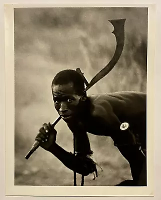 C1950 Vintage Original Photograph Africa Tribe Masai Maasai Warrior Hunting • £0.99