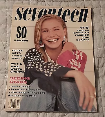 Seventeen Magazine (July 1990) Cameron Diaz Cover Issue VF/VF+ • $13