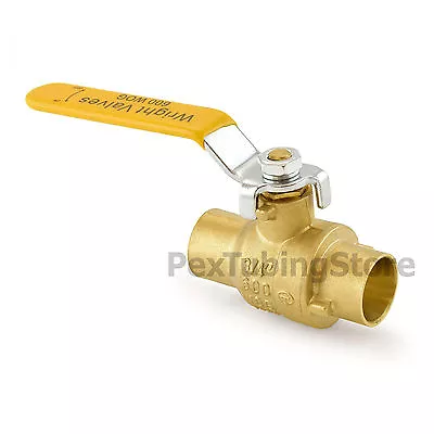 (60) 3/4  Sweat (CxC) Brass Ball Valves Full Port Shut-Off Valve 600psi WOG • $446.88