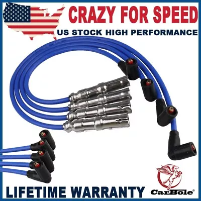 $20.59 • Buy Performance 8mm Spark Plug Wire Kit  For VW Beetle Bora Golf GTI Jetta 2.0L SOHC