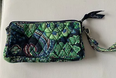 Vera Bradley  - Zip Around Wallet - Green And Blue Floral • $1