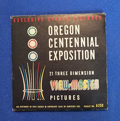 Rare Scarce A250 Sawyer's Oregon Centennial Exposition View-master Reels Packet • $189