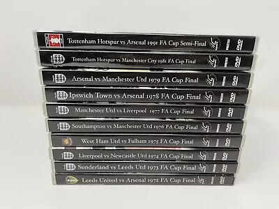 FA Cup Final DVD Bundle Sports Football Mainly 1970’s (10 Matches) • £69.99