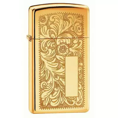 $85.95 • Buy ZIPPO Venetian Slim - High Polished Brass Lighter