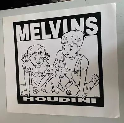 Frank Kozik - 1993 - The Melvins  Houdini  Promo Poster BLACKLINE FRONT EDITION • $1000